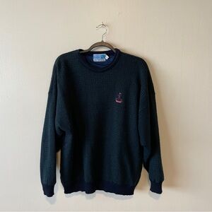 Classic Navy Crewneck Sweater